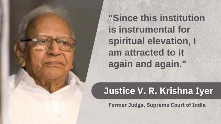 Justice V. R. Krishna Iyer » Brahma Kumaris | Official