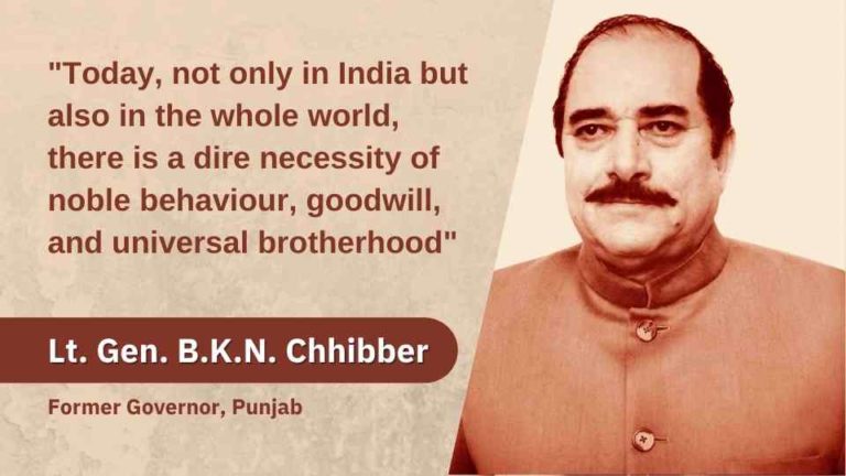 Lt. Gen. B.K.N. Chhibber » Brahma Kumaris | Official