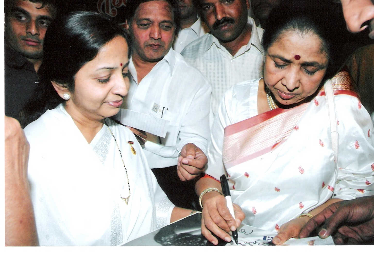 Asha bhosle at brahma kumaris