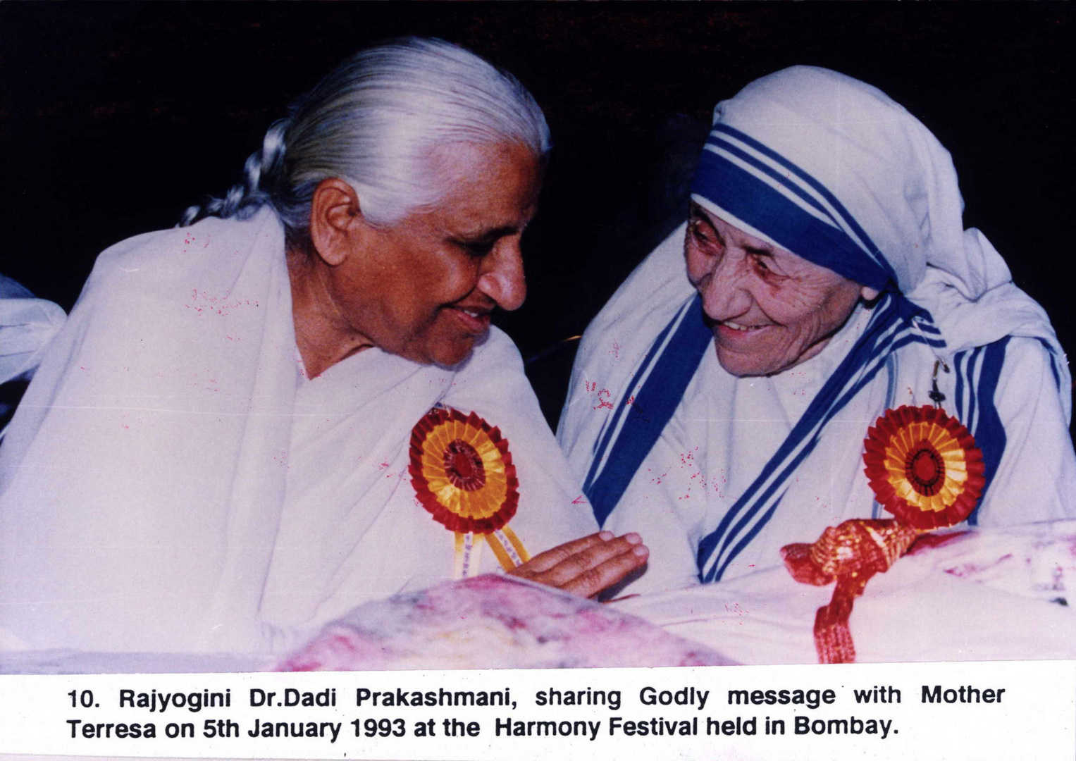 Mother Theresa and Dadi Prakashmani dadi