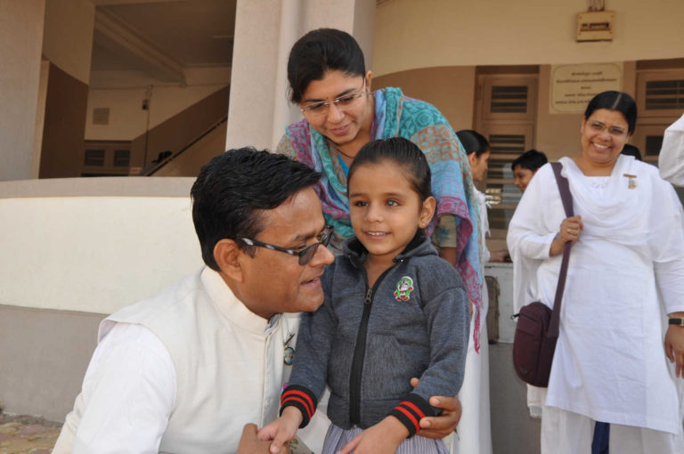 BK Suryamani With The Little Angel