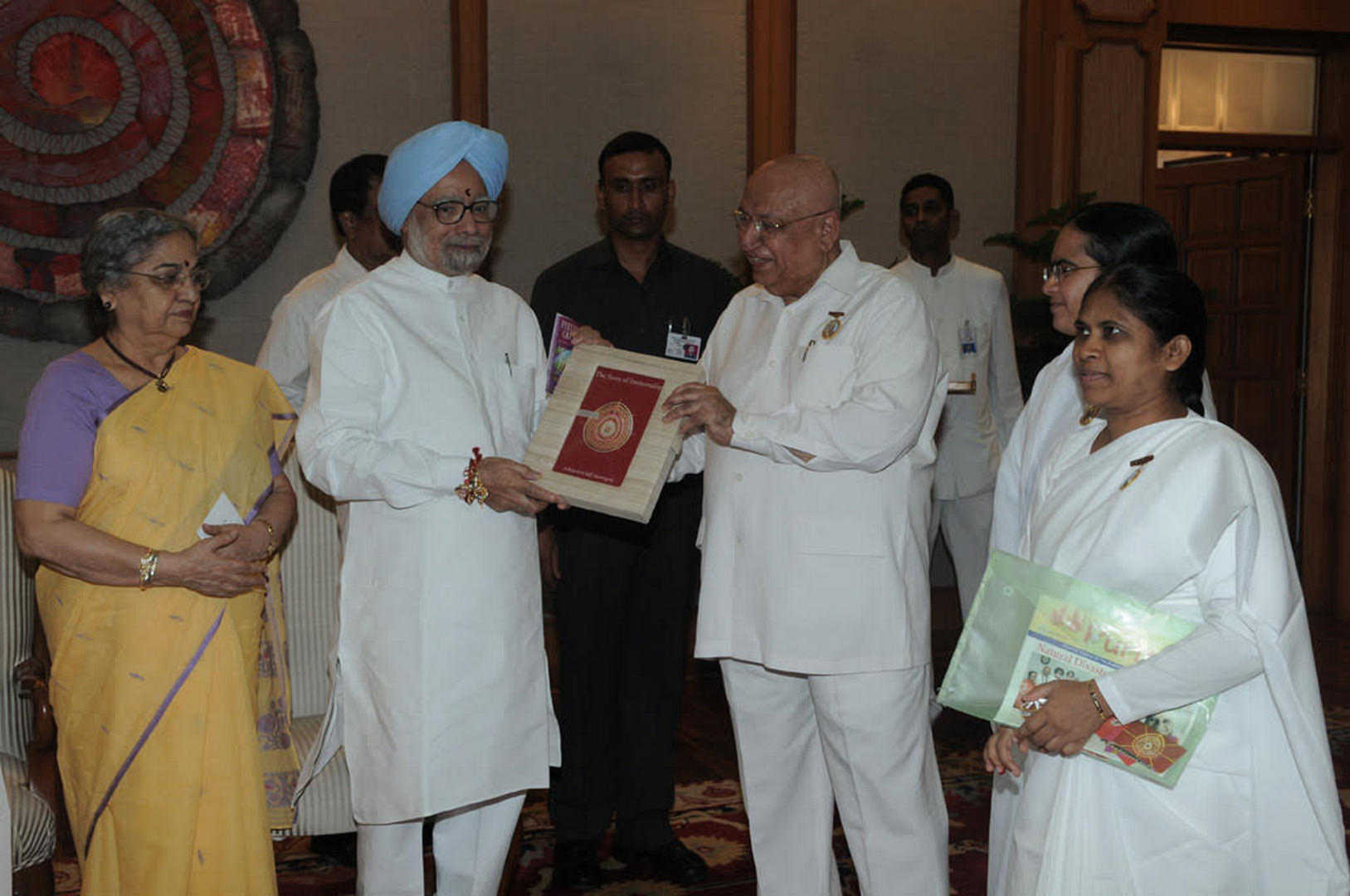 Manmohan Singh at brahma kumaris