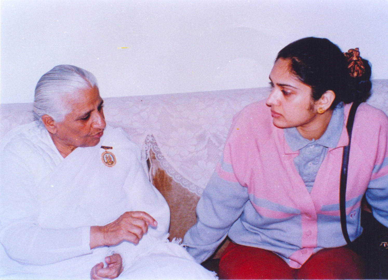 Meenakshi sheshadri (actress) at brahma kumaris