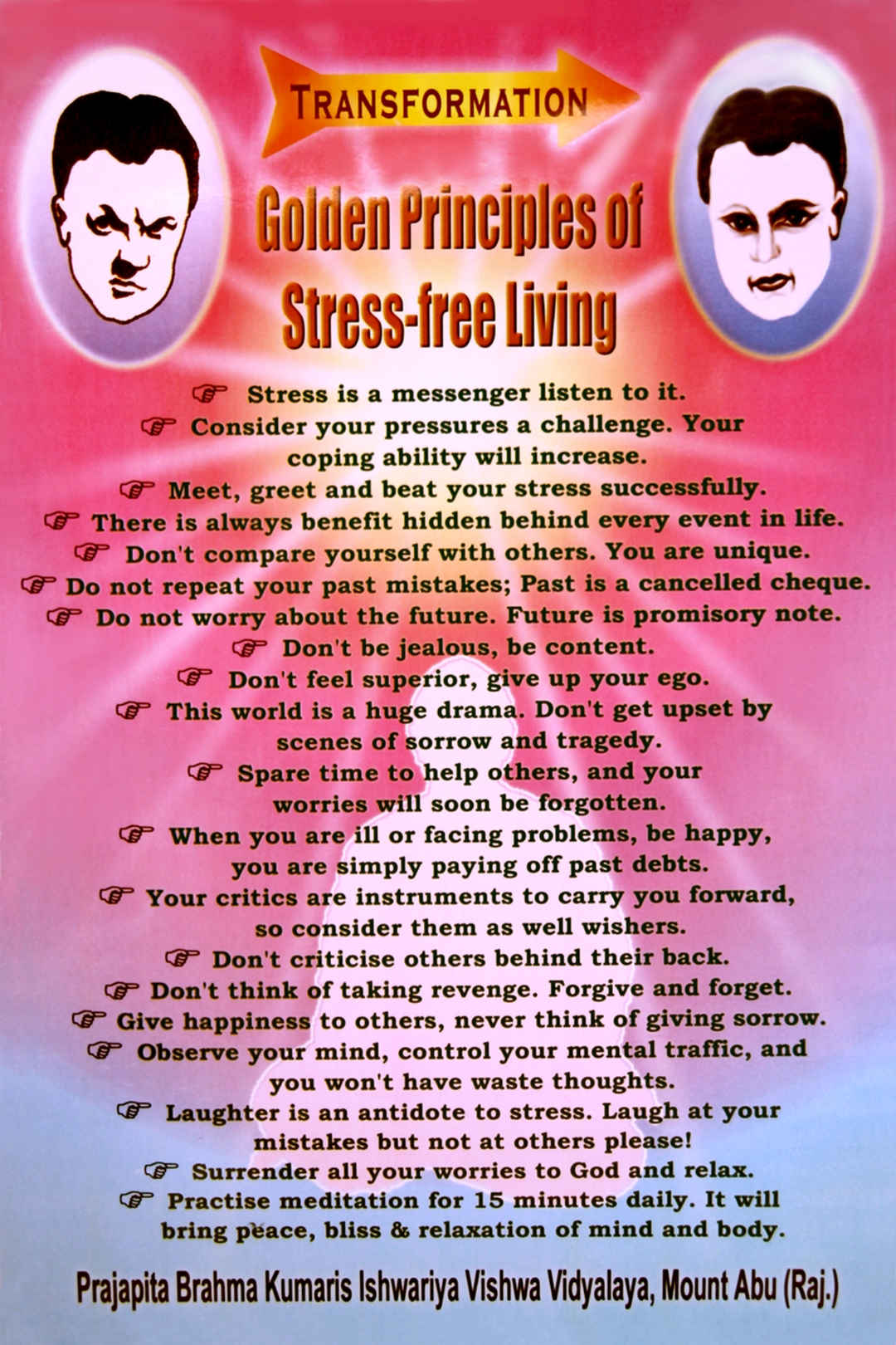 Golden principles of stress-free living