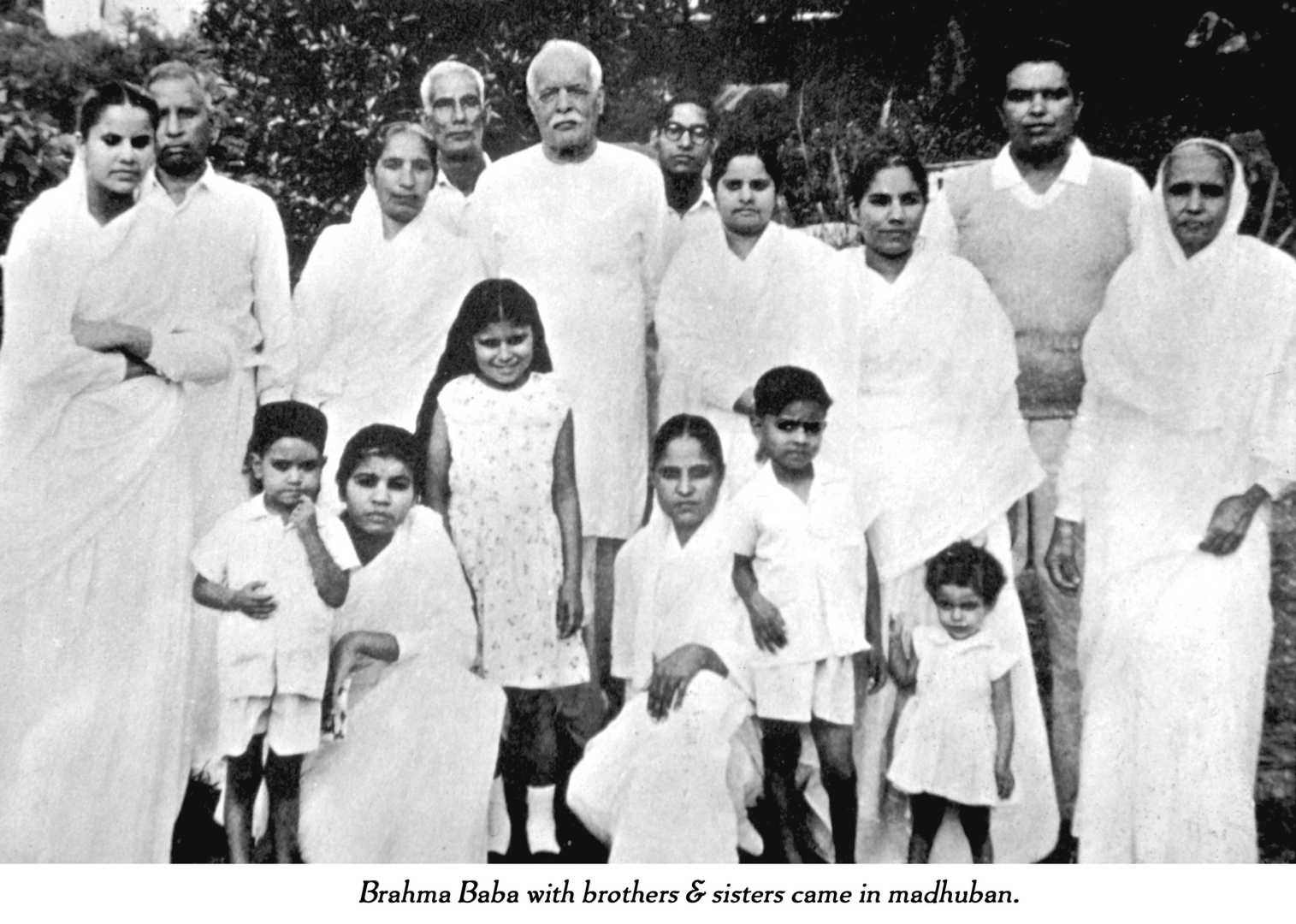 Baba with a group