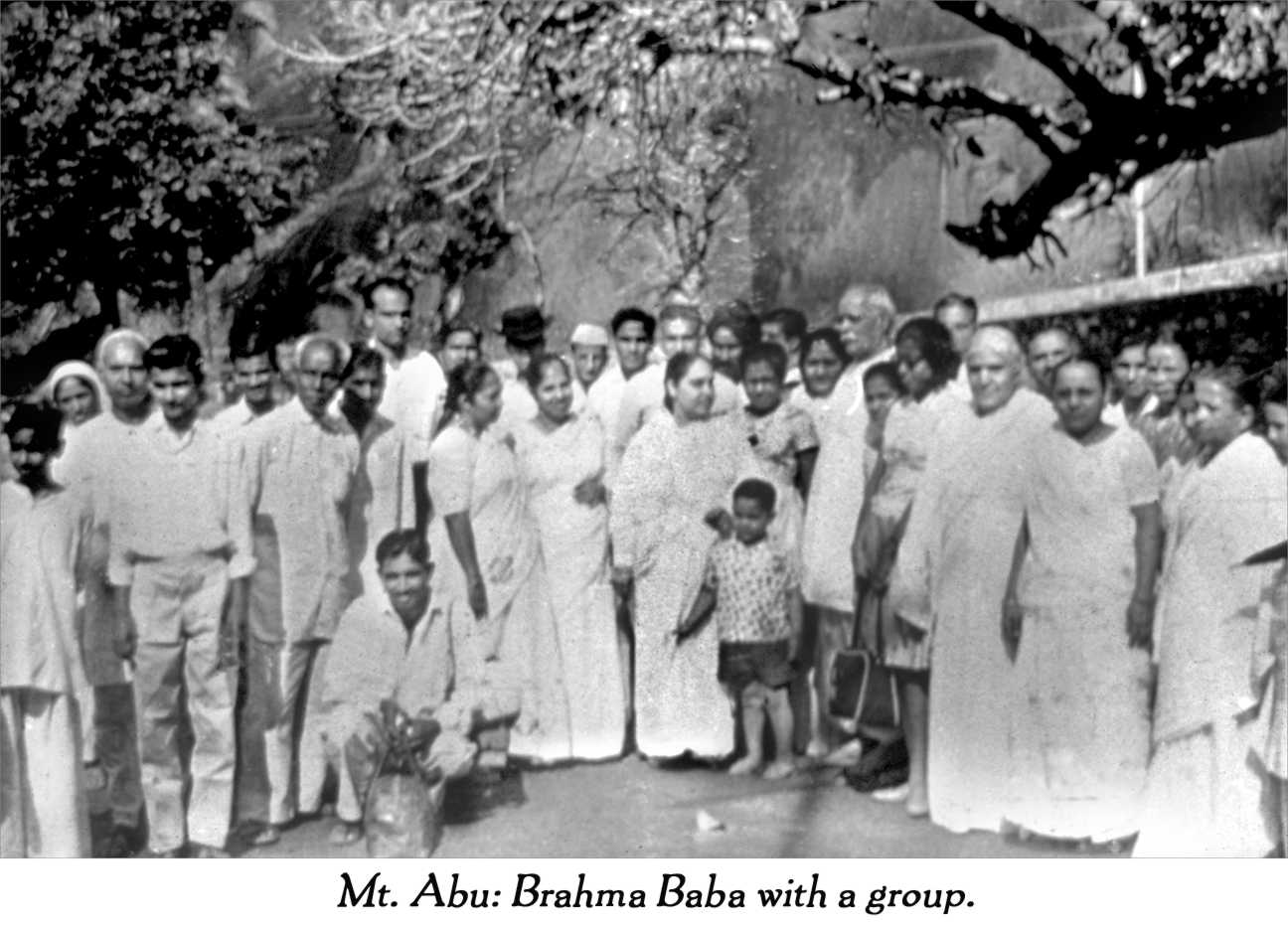 Baba with a group