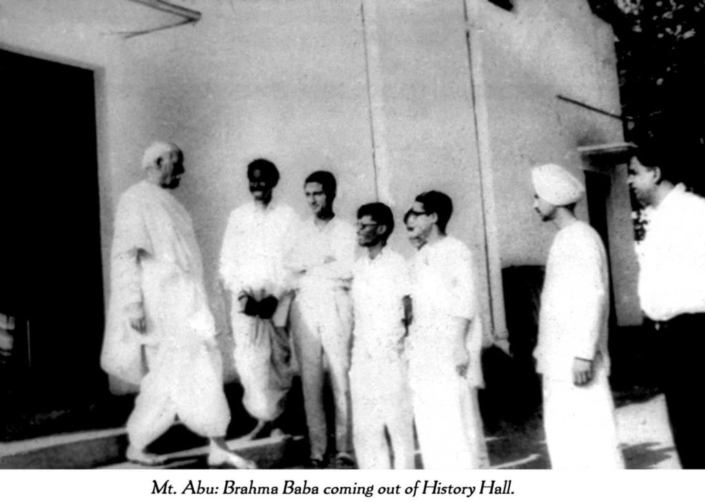 Brahma baba outside history hall
