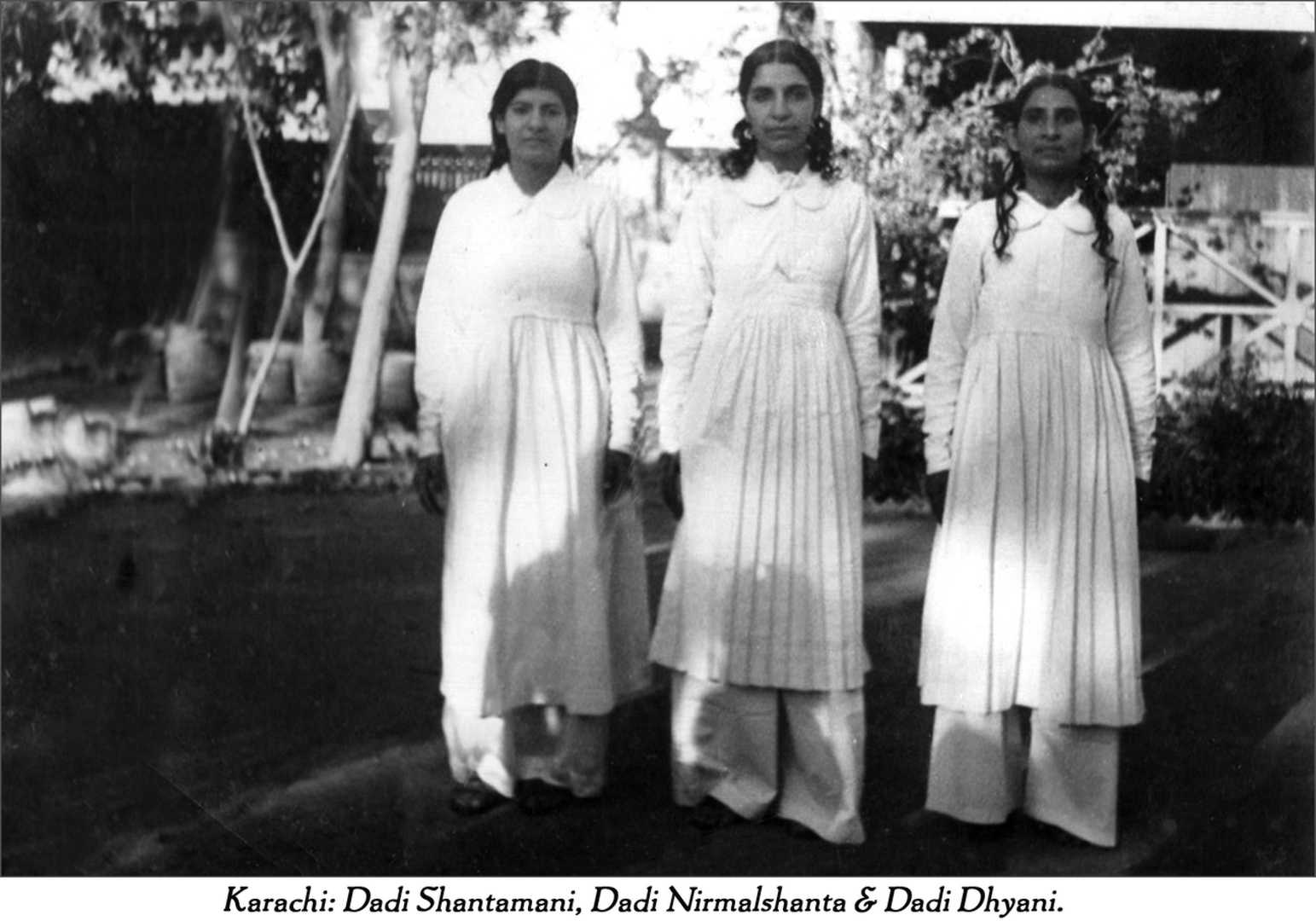 Dadi shantamani, dadi nirmalshanta, & dadi dhyani