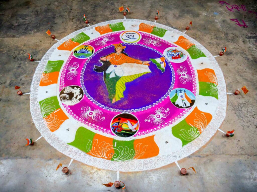 03 rangoli amritmahotsav shantivan