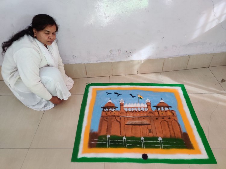 Bilaspur uslapur rangoli competition 04