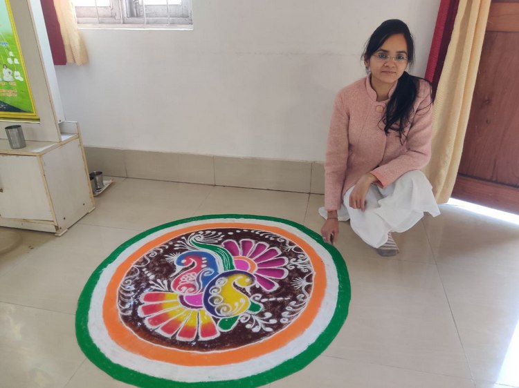 Bilaspur uslapur rangoli competition 05