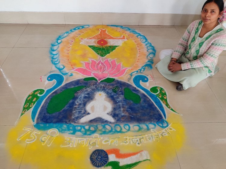 Bilaspur uslapur rangoli competition 09