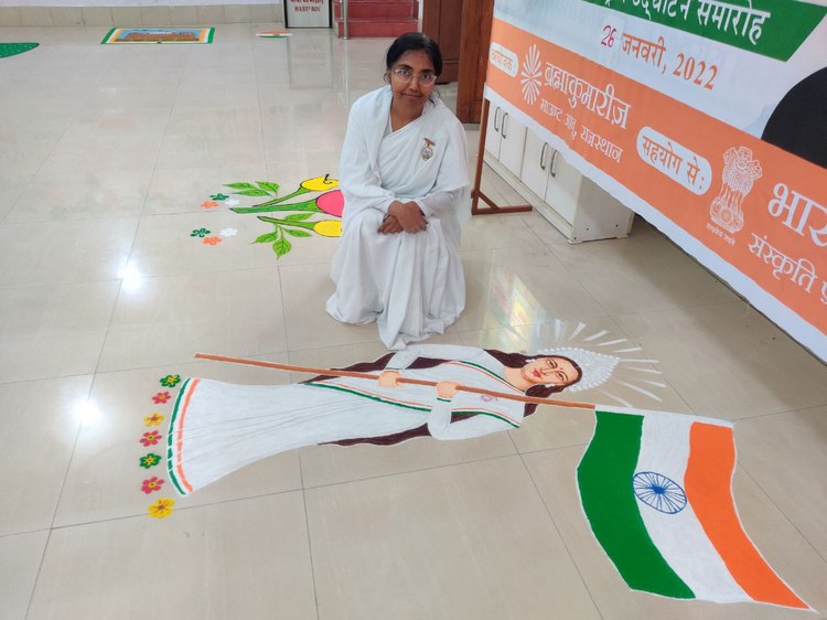 Bilaspur uslapur rangoli competition 10