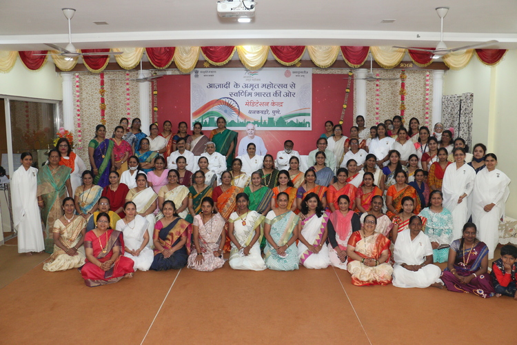 Inauguration at local centers - images 3 brahma kumaris | official Pune dhankwadi-launching programme of azadi ka amrit mahostav and conference of teachers-01