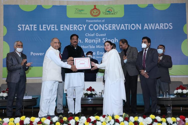 Govt. Of haryana state energy conservation award – 2022 1 brahma kumaris | official State energy conservation award orc 01