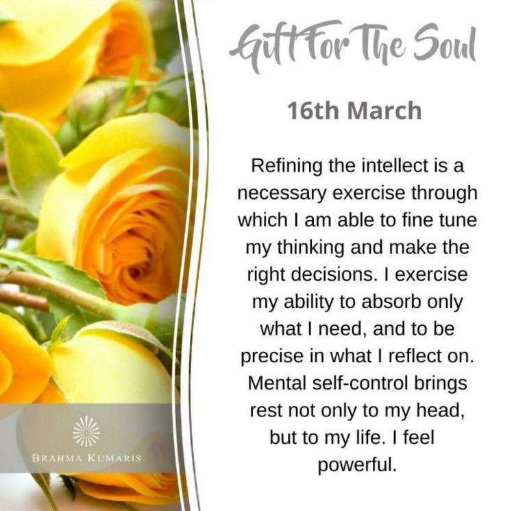 16th march gift for soul