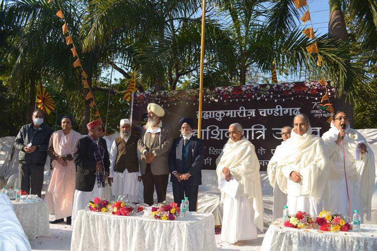 Chandigarh sector 33 a flag hoisting on the occasion of maha shivratri 01