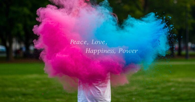 Holi with colour of values