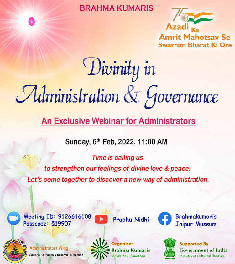 Jaipur vaishali nagar divinity in administration and governance 02 - brahma kumaris | official