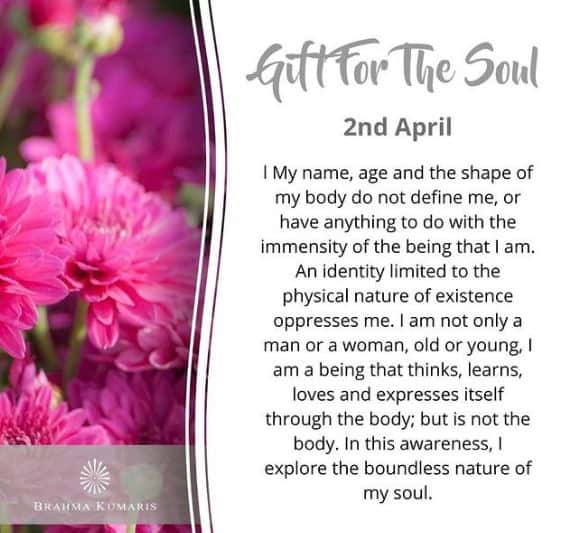 02nd April Gift For The Soul