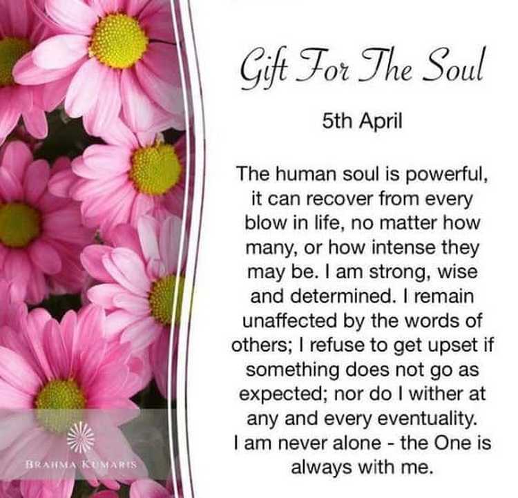 05th april gift for the soul