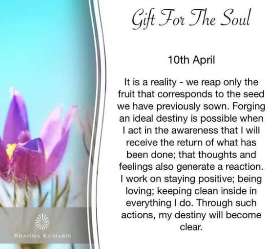 10th april gift for the soul - brahma kumaris | official