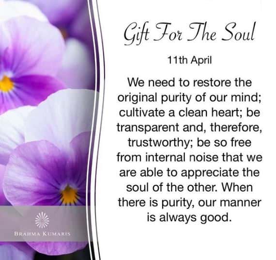 11th april gift for the soul - brahma kumaris | official