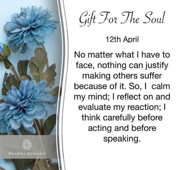 12th april gift for the soul - brahma kumaris | official