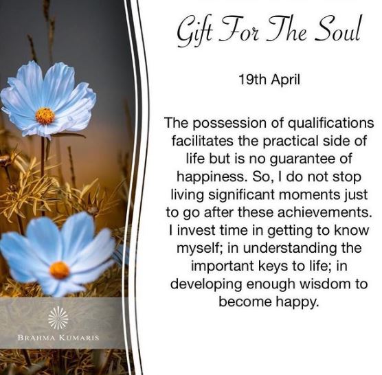 19th april gift for the soul