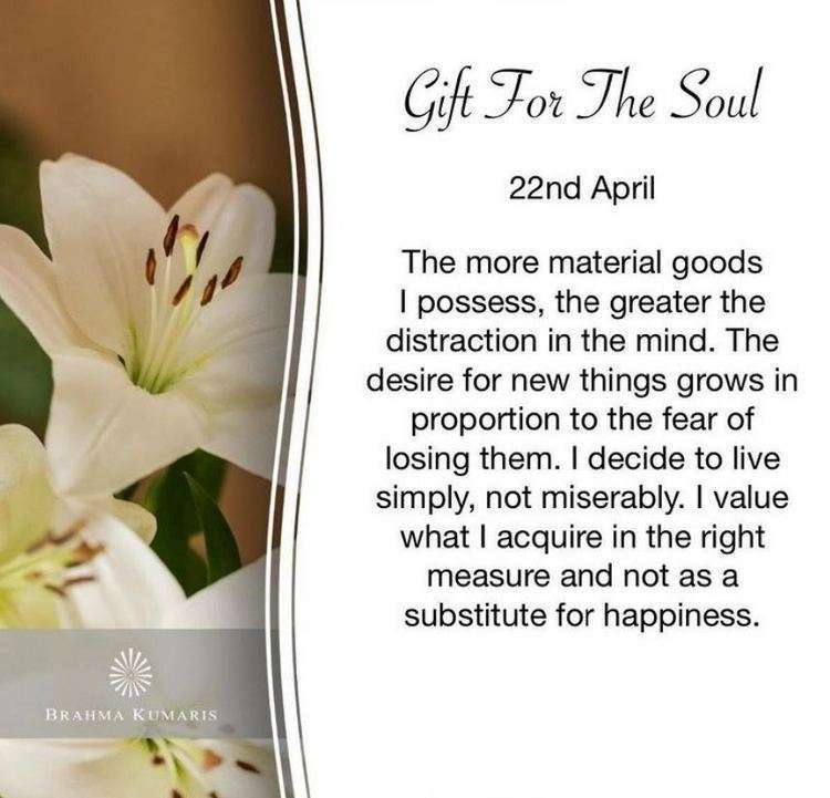 22nd april gift for soul
