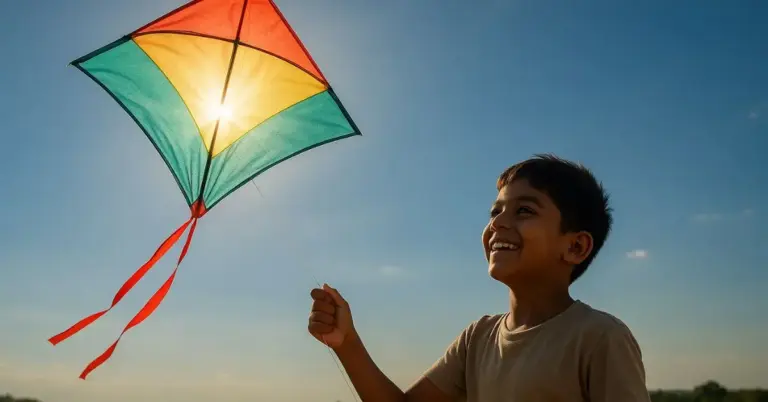 Just as a kite soars high