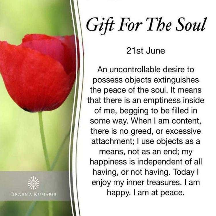 21st june - gift for the soul
