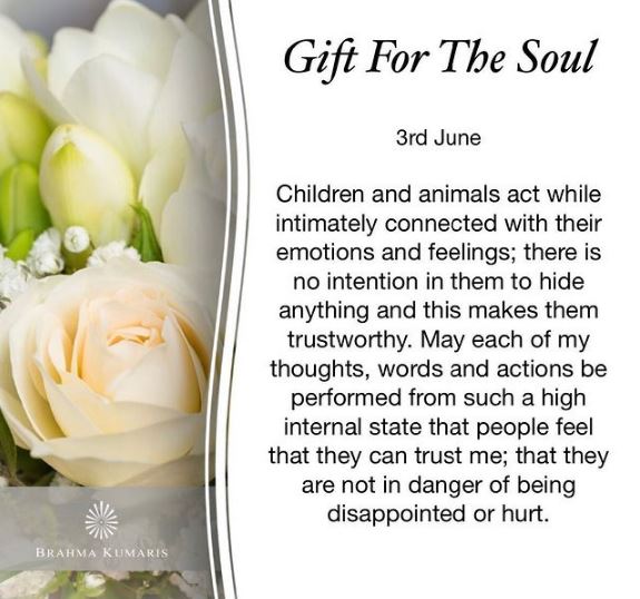 3rd june- gift for the soul