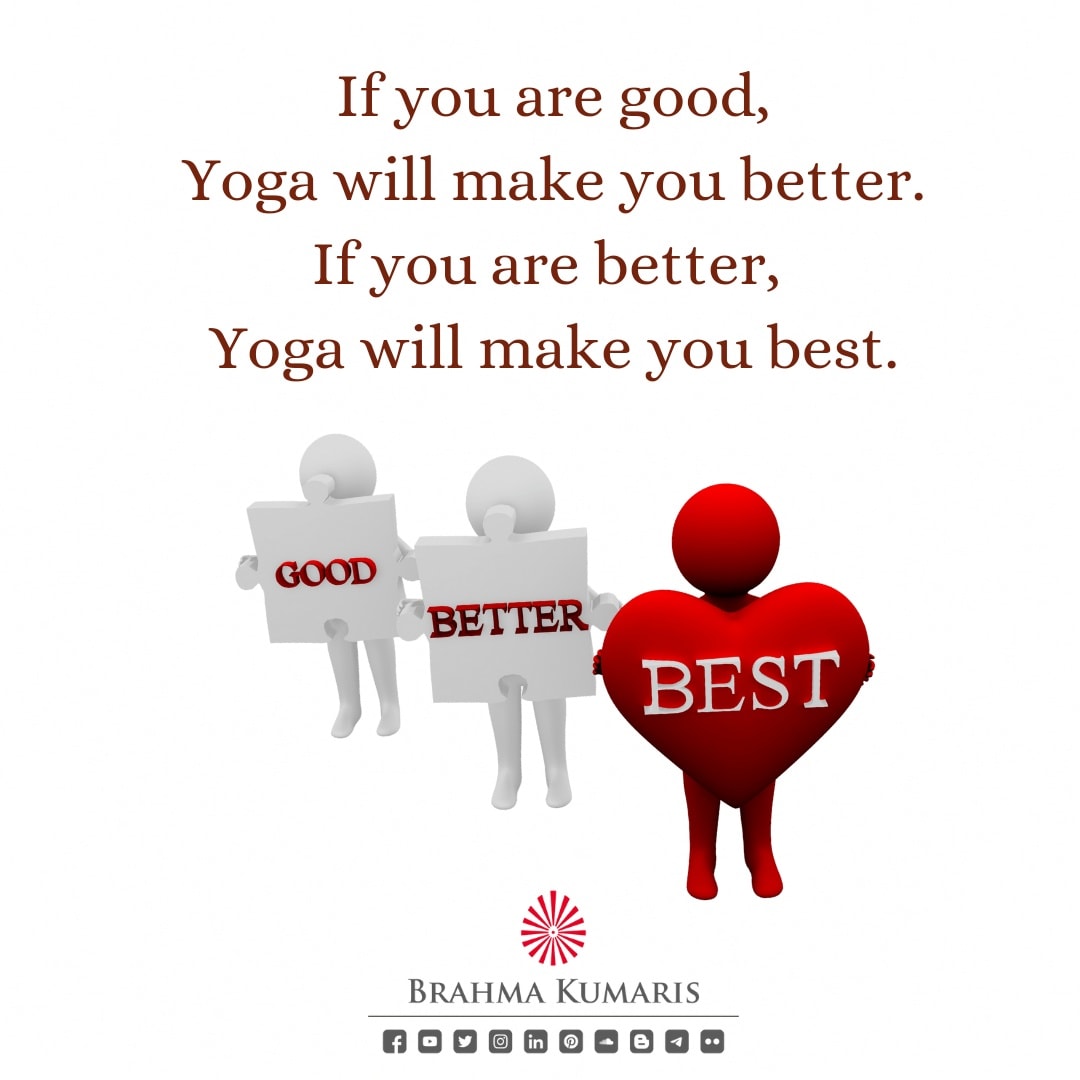 Yoga helps me realize the best version of myself.