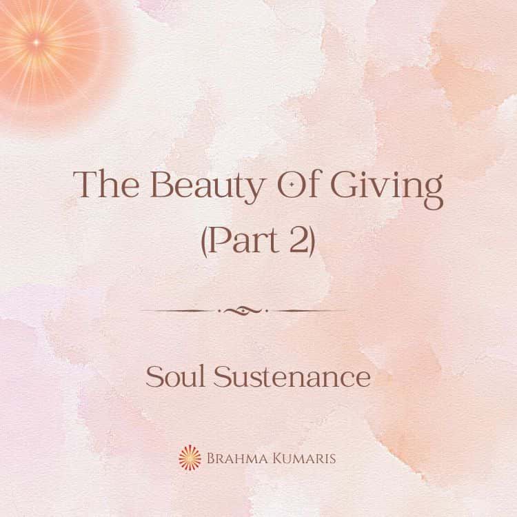 04th Sep Soul Sustenance