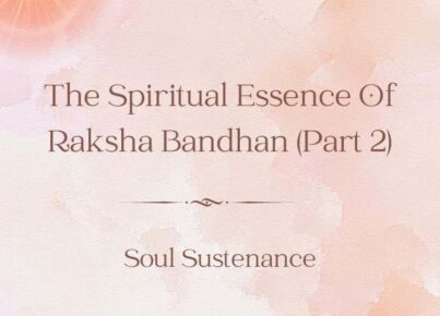 10th Aug Soul Sustenance