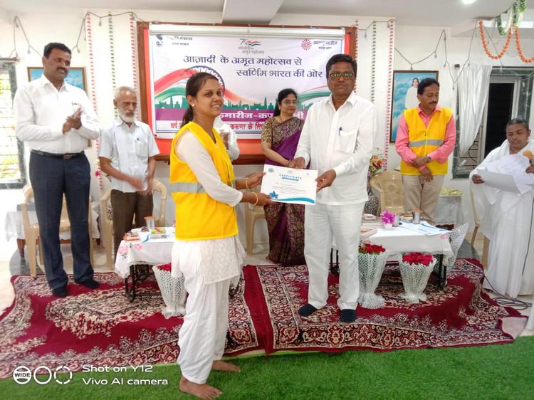 Participation certificates awarded to participants