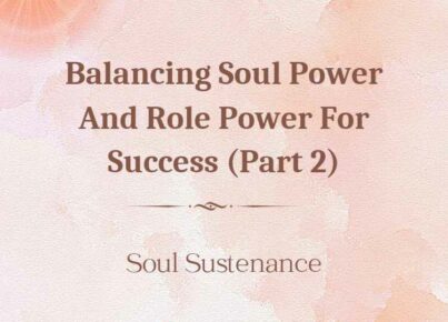 Soul Sustenence Eng 21st Mar 23