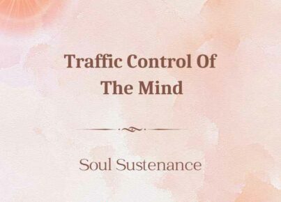 28th May 2023 Soul Sustenence English