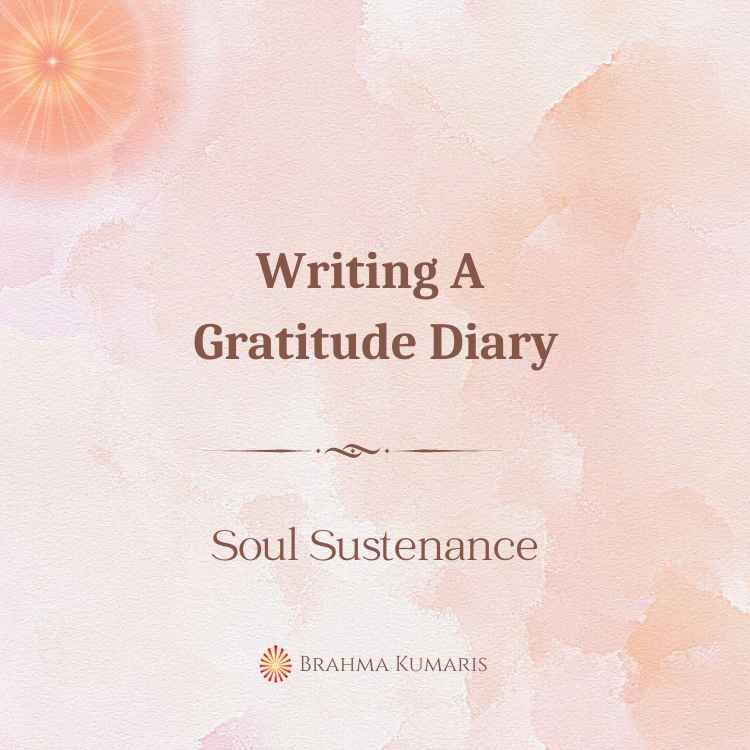 Writing a gratitude diary