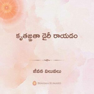 01st jan - జీవన విలువలు 2 brahma kumaris | official కృతజ్ఞతా డైరీ రాయడం