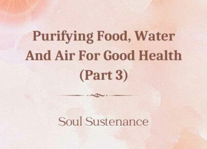 8th Jun 2023 Soul Sustenence English