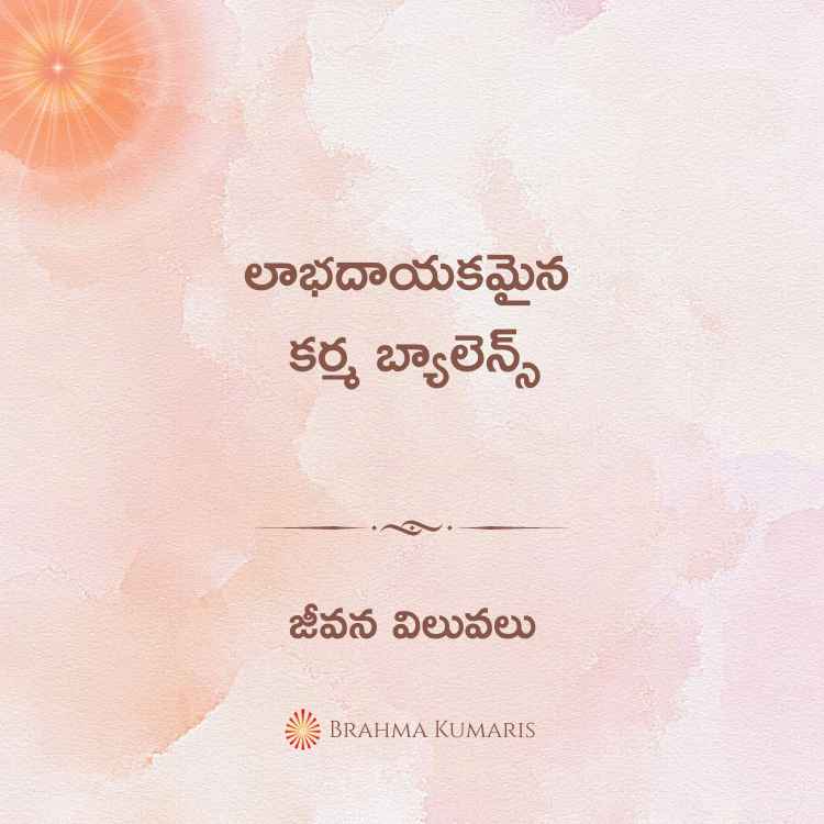 లాభదాయకమైన కర్మ బ్యాలెన్స్