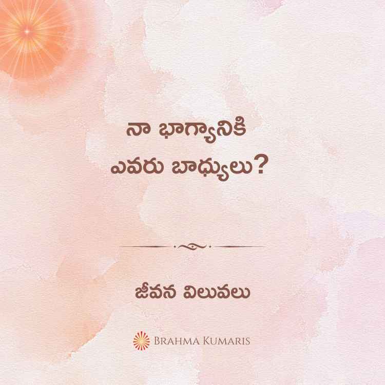 నా భాగ్యానికి ఎవరు బాధ్యులు?