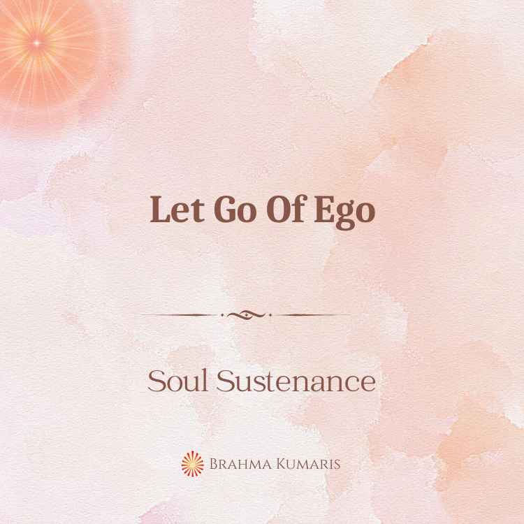 Let go of ego