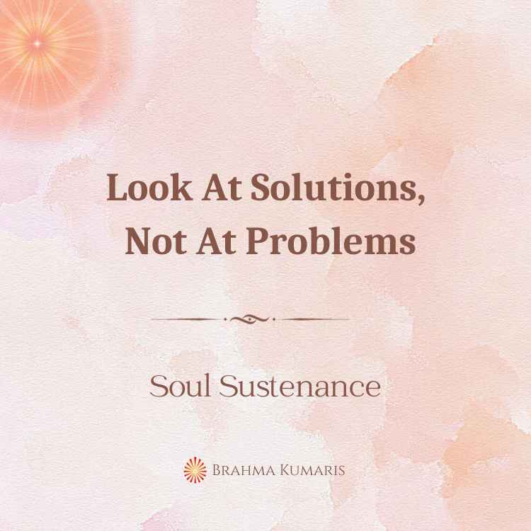 Look At Solutions, Not At Problems