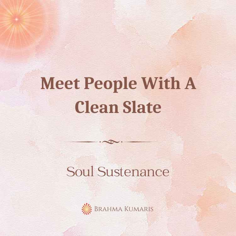 Meet people with a clean slate