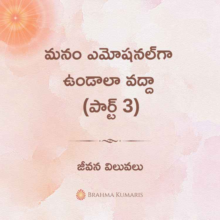 Manam emotional gaa undaala vaddaa