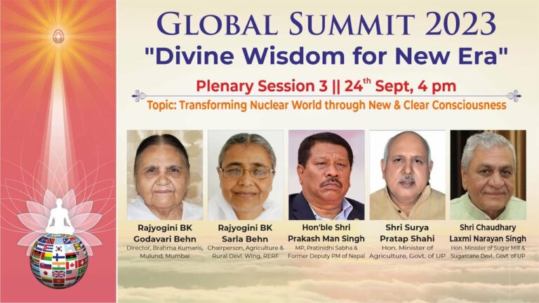Global summit 23 9 plenary sessi - brahma kumaris | official