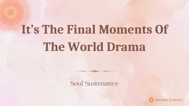 It’s the final moments of the world drama